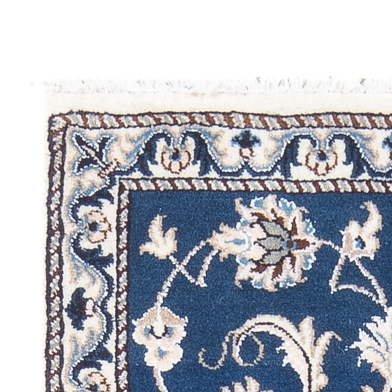 Tapis persan - Nain - 141 x 70 cm - bleu