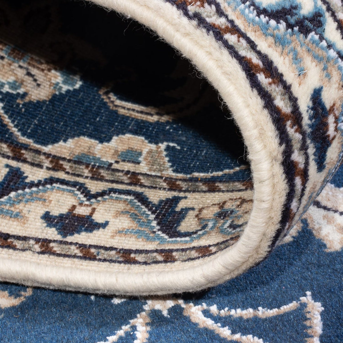 Tapis persan - Nain - 141 x 70 cm - bleu