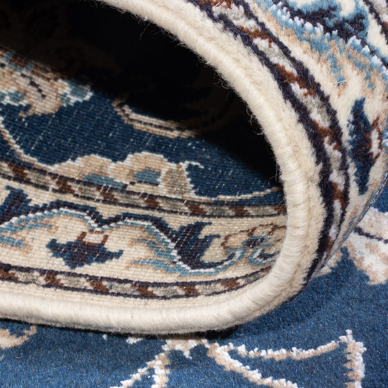 Tapis persan - Nain - 141 x 70 cm - bleu