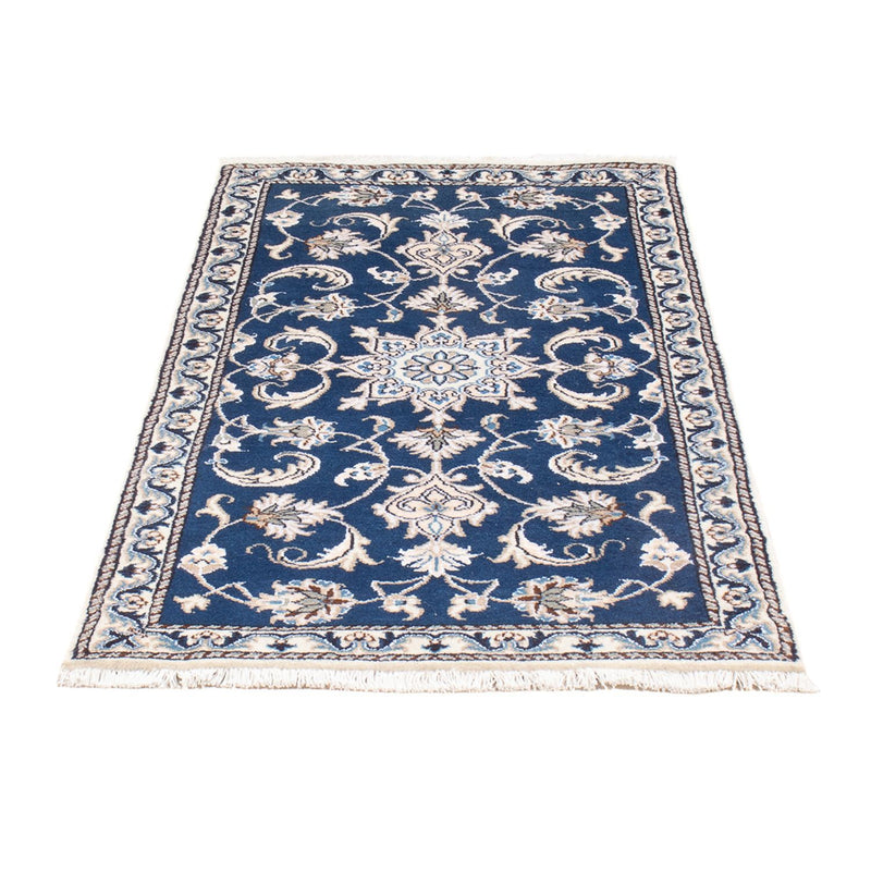 Tapis persan - Nain - 141 x 70 cm - bleu