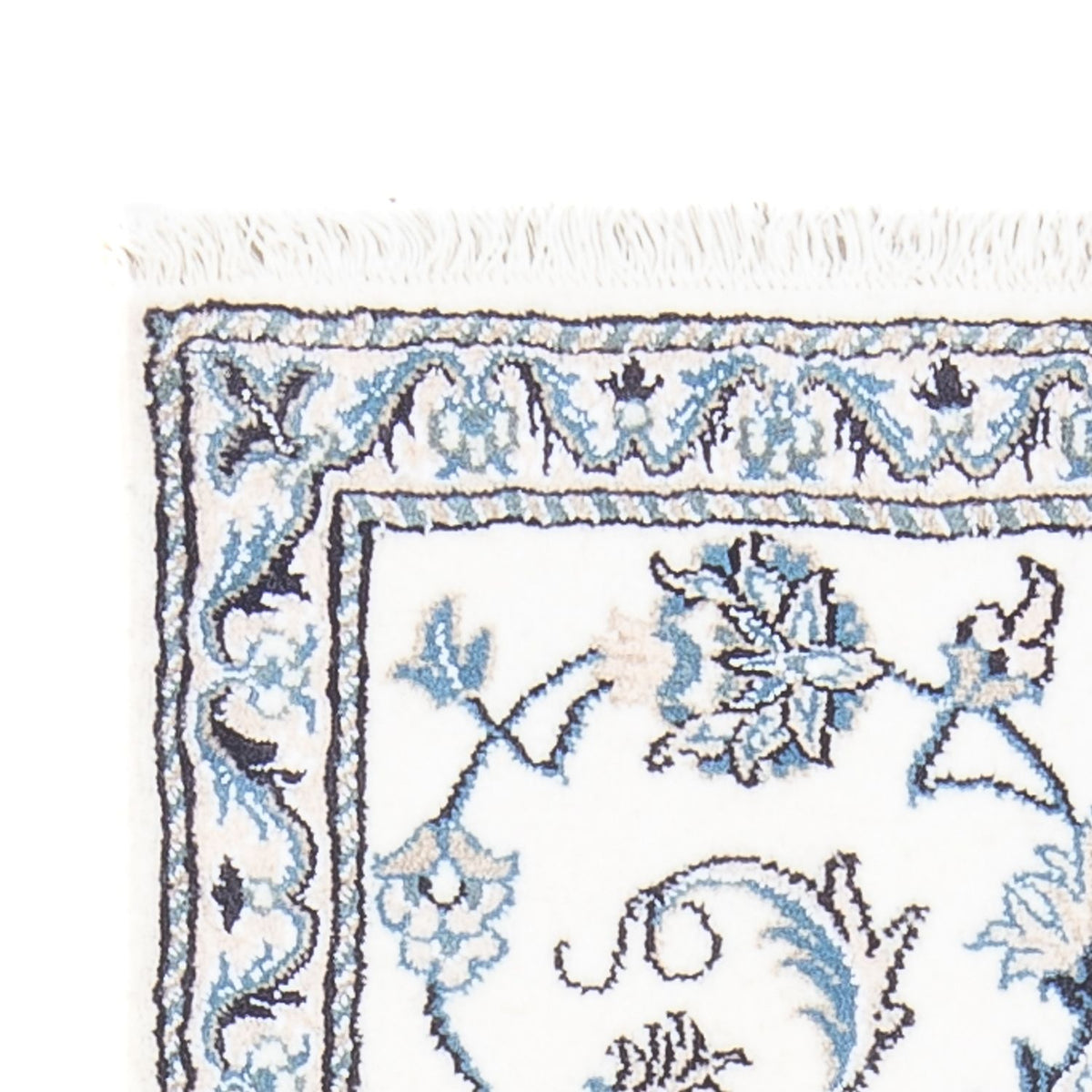 Tapis persan - Nain - 134 x 69 cm - crème