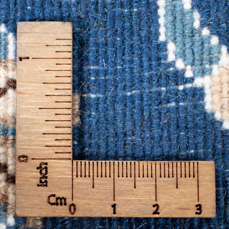 Tapis de couloir Tapis persan - Nain - 196 x 77 cm - bleu