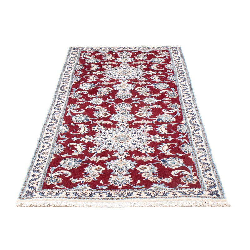Tapis de couloir Tapis persan - Nain - 194 x 80 cm - rouge