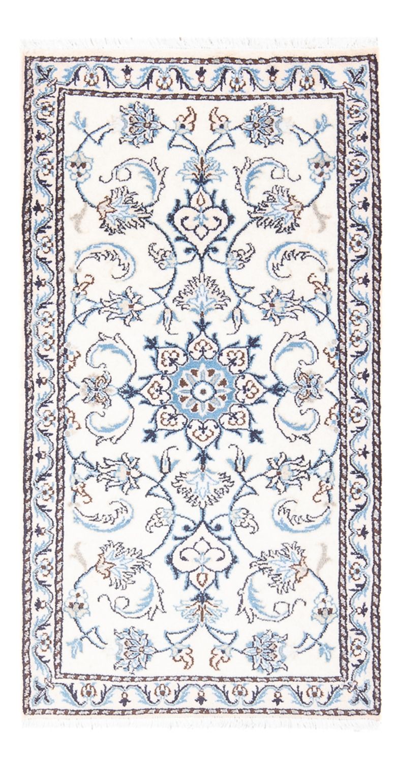 Tapis persan - Nain - 132 x 70 cm - crème