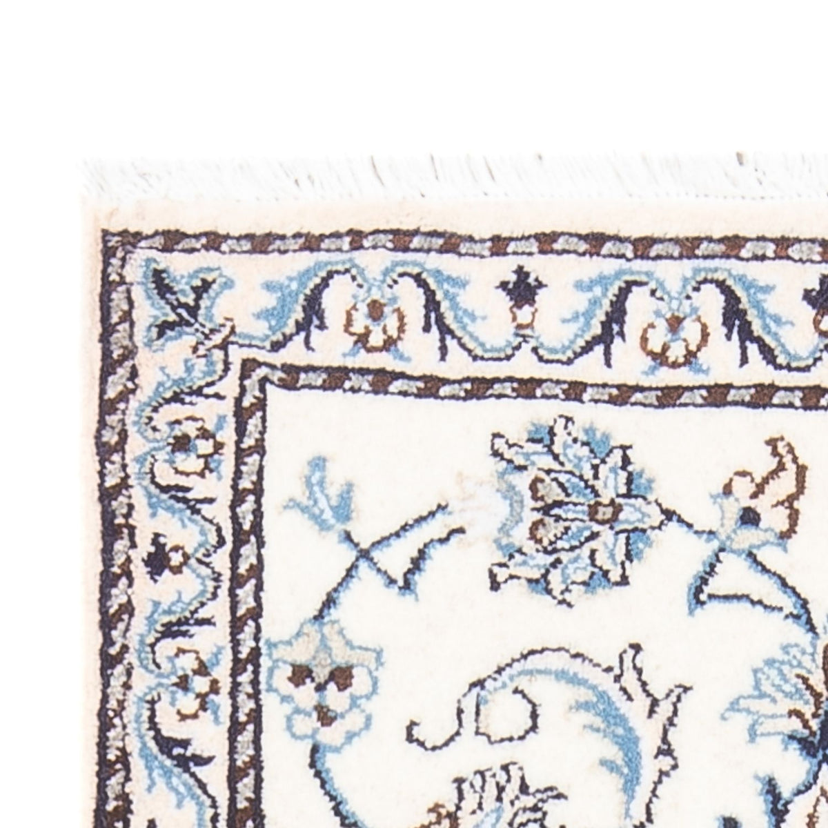 Tapis persan - Nain - 132 x 70 cm - crème