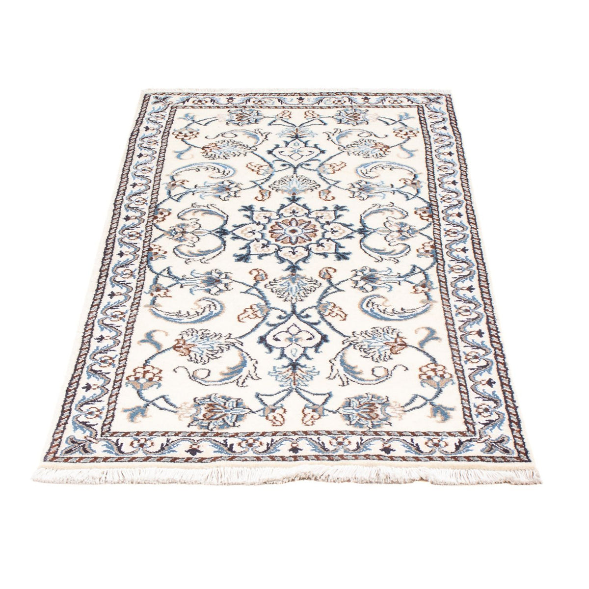 Tapis persan - Nain - 144 x 65 cm - crème