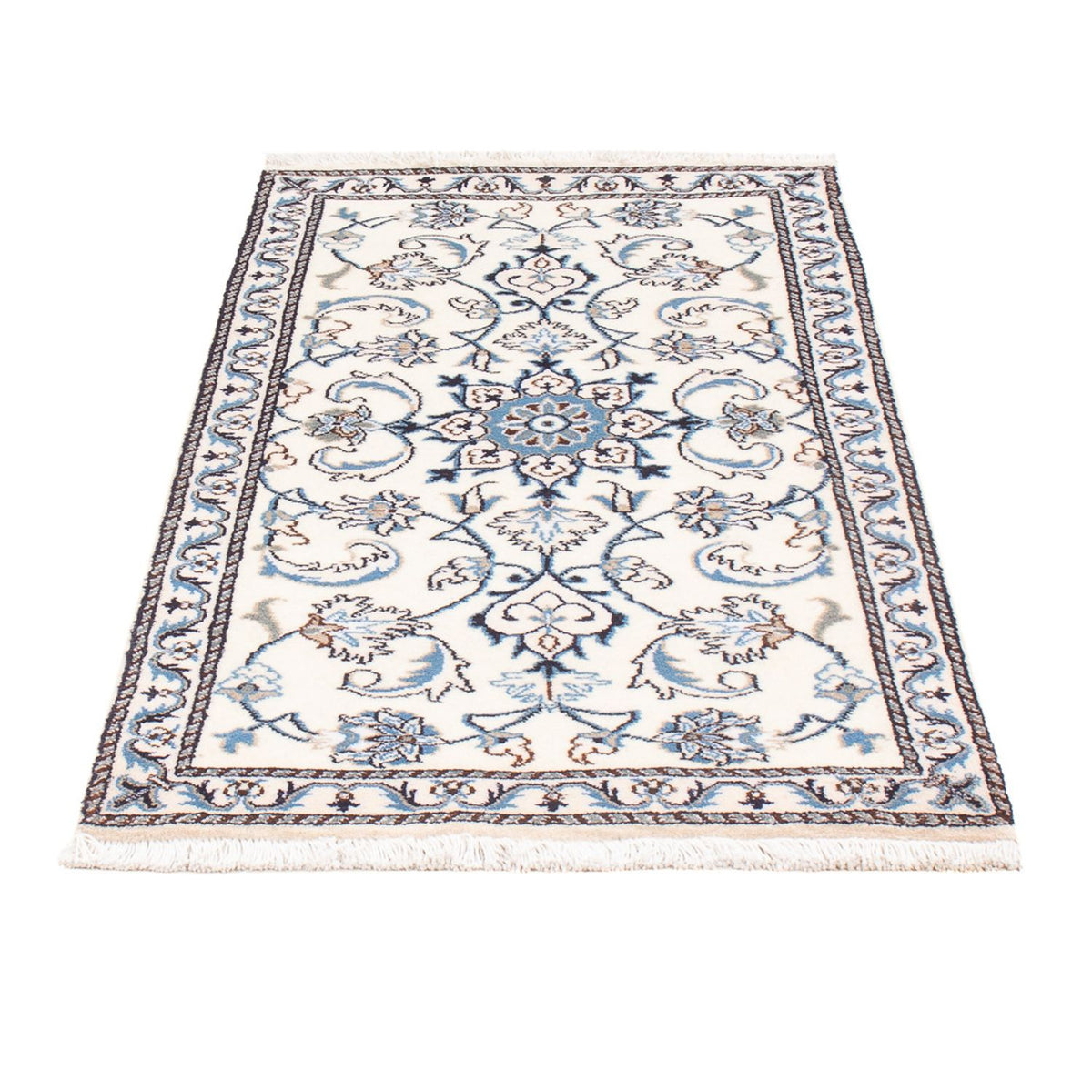 Tapis persan - Nain - 134 x 68 cm - crème