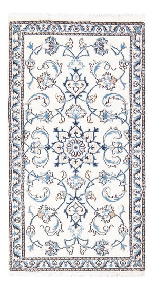 Tapis persan - Nain - 135 x 70 cm - crème