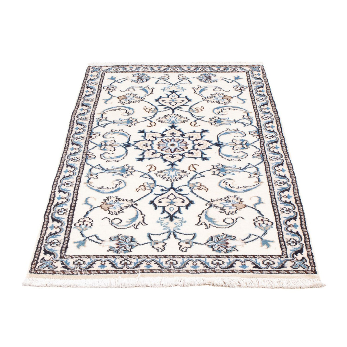 Tapis persan - Nain - 135 x 70 cm - crème