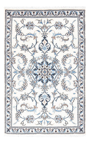 Tapis persan - Nain - 141 x 88 cm - crème