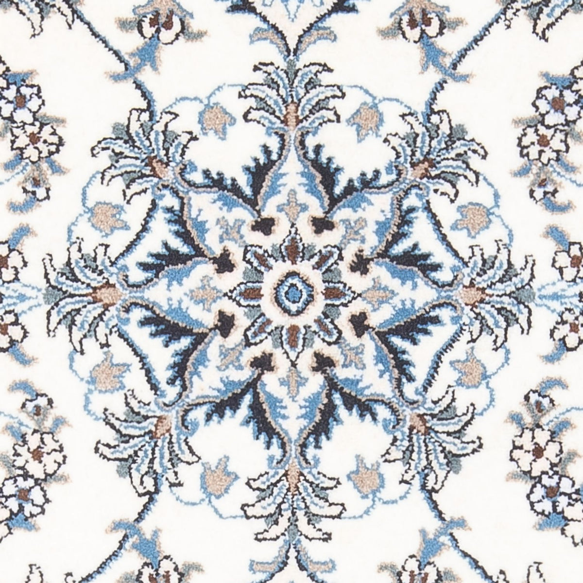 Tapis persan - Nain - 141 x 88 cm - crème