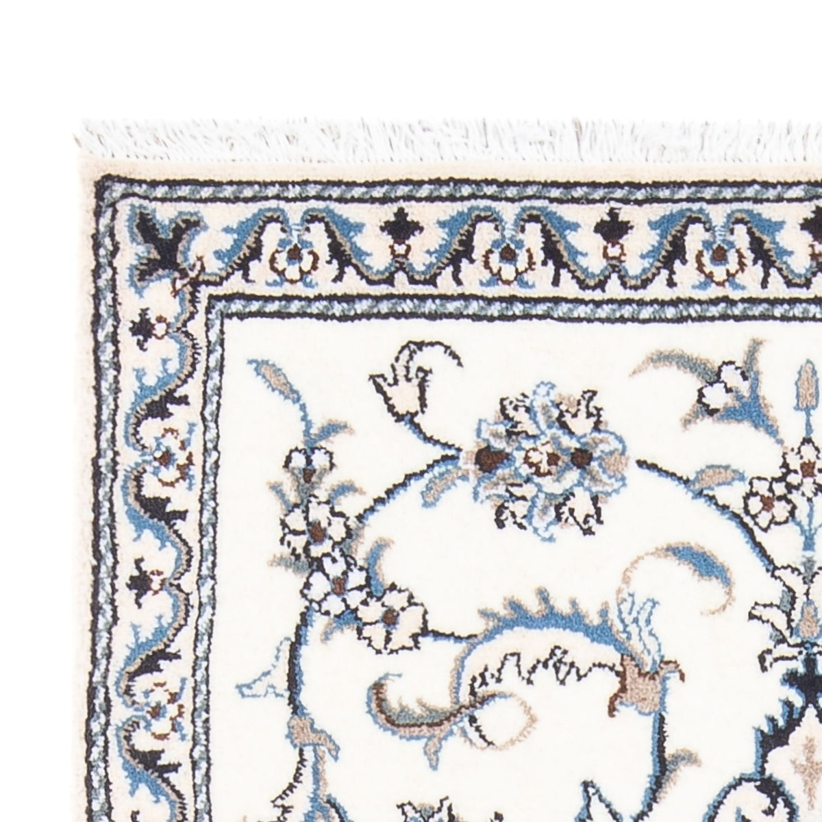 Tapis persan - Nain - 141 x 88 cm - crème