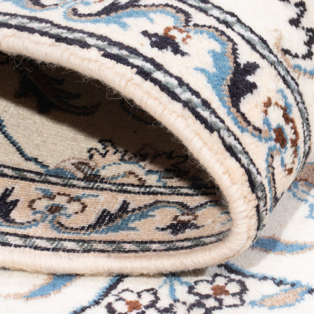 Tapis persan - Nain - 141 x 88 cm - crème
