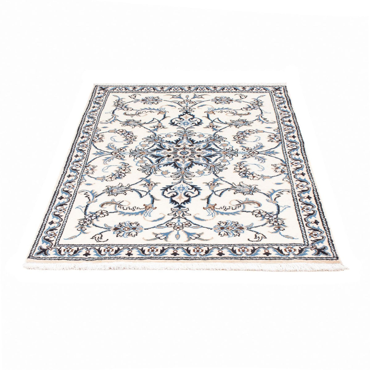 Tapis persan - Nain - 141 x 88 cm - crème