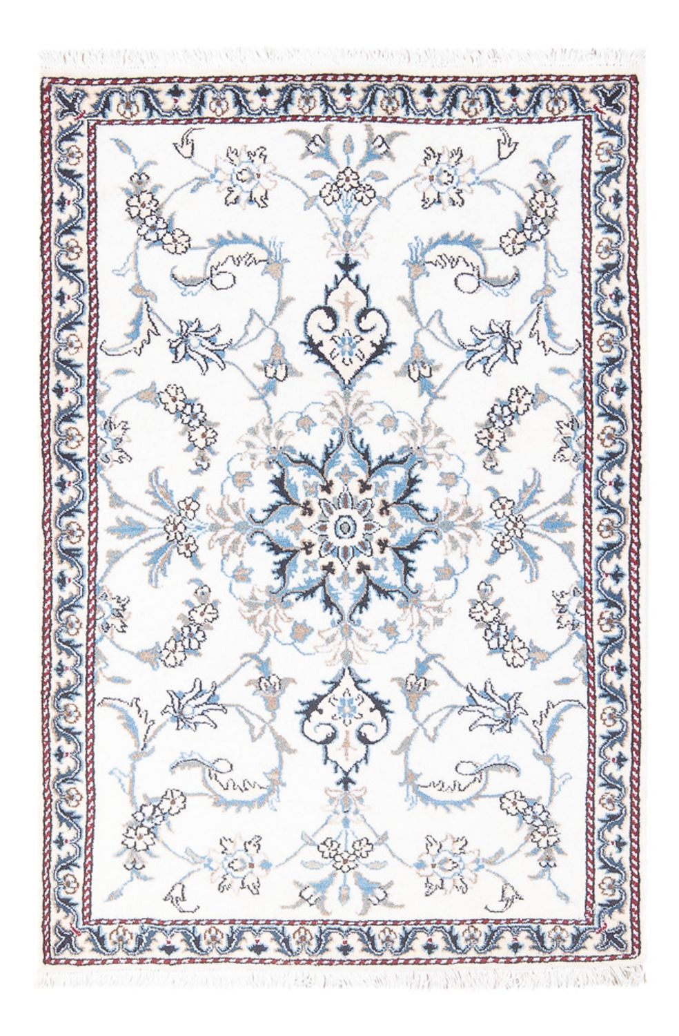 Tapis persan - Nain - 137 x 88 cm - crème