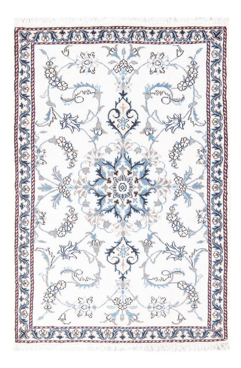 Tapis persan - Nain - 137 x 88 cm - crème