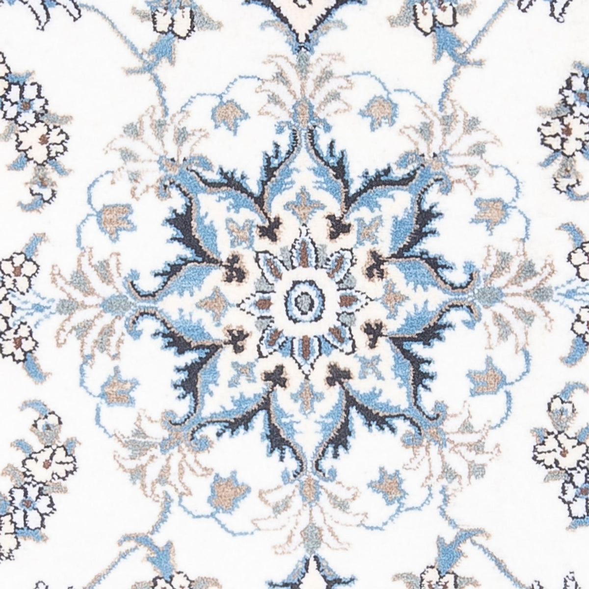 Tapis persan - Nain - 137 x 88 cm - crème