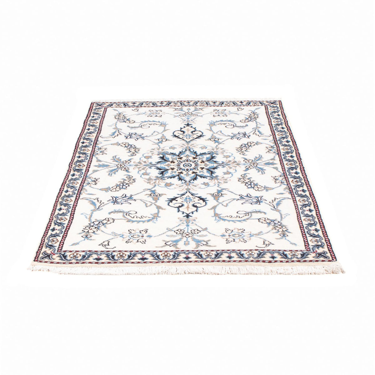 Tapis persan - Nain - 137 x 88 cm - crème