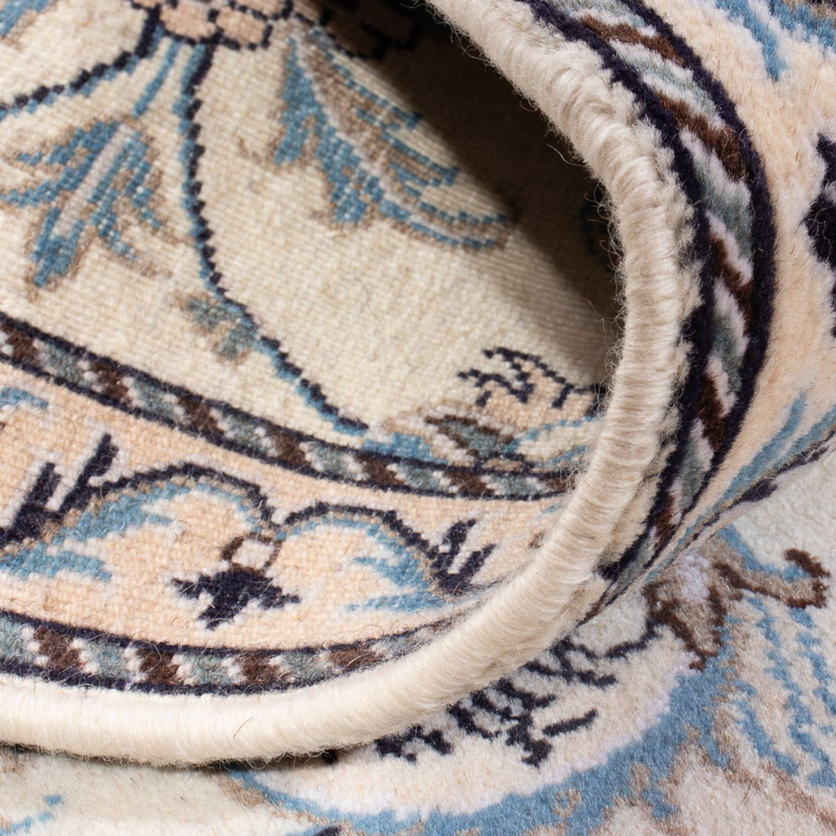 Tapis persan - Nain - 144 x 88 cm - crème