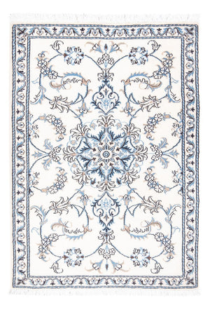 Tapis persan - Nain - 137 x 90 cm - crème