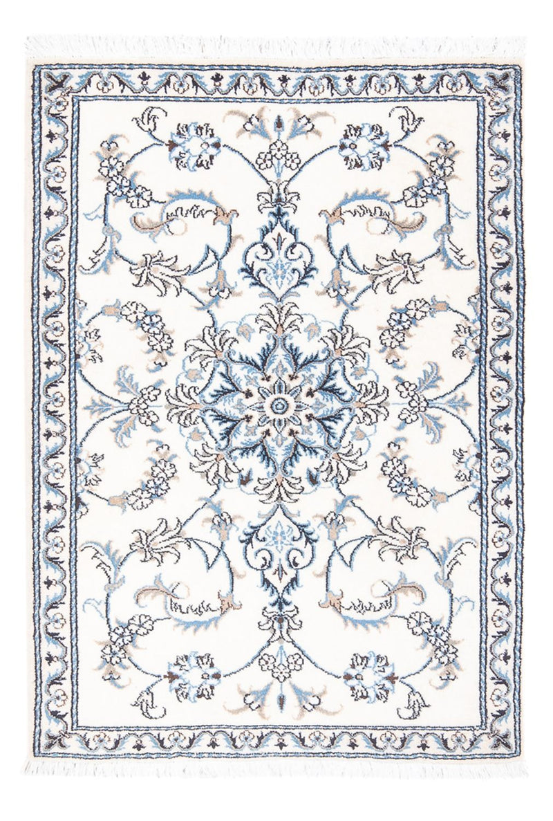Tapis persan - Nain - 137 x 90 cm - crème