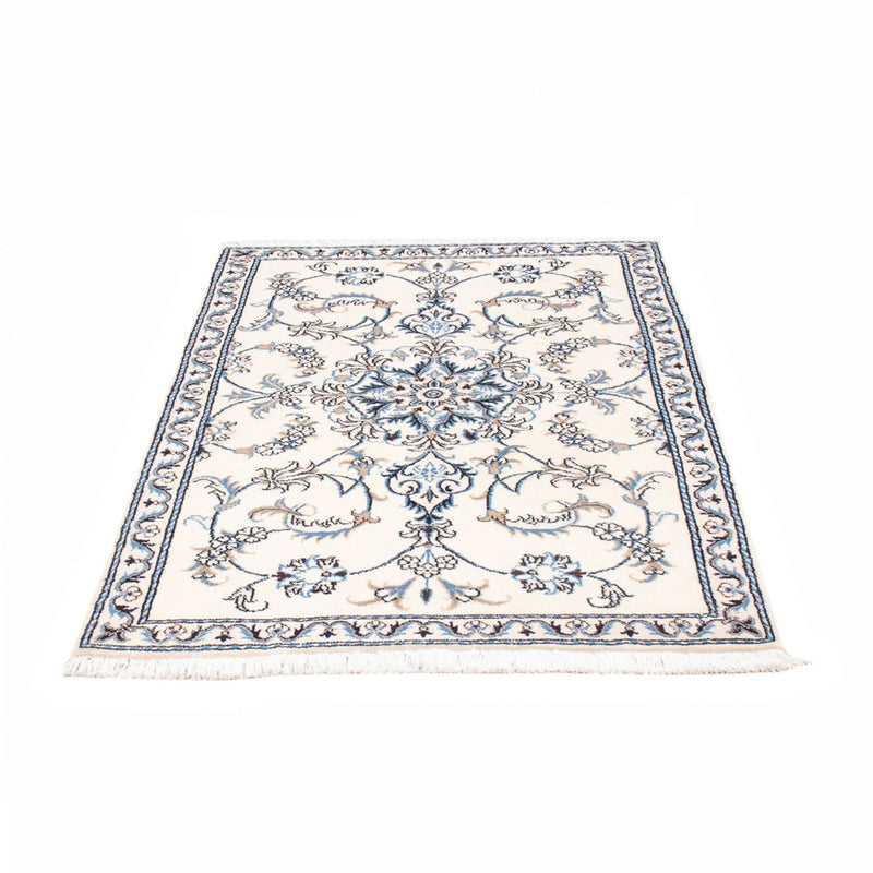 Tapis persan - Nain - 137 x 90 cm - crème