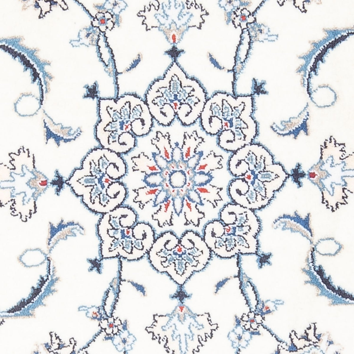 Tapis persan - Nain - 138 x 90 cm - crème
