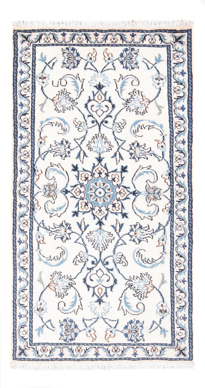 Tapis persan - Nain - 137 x 70 cm - crème