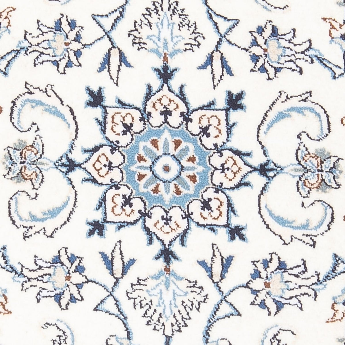 Tapis persan - Nain - 137 x 70 cm - crème
