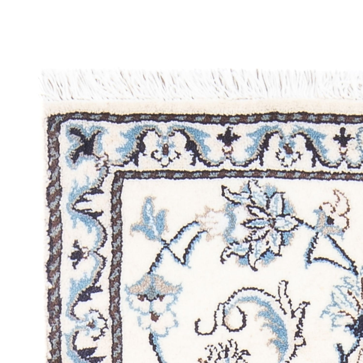 Tapis persan - Nain - 134 x 70 cm - crème