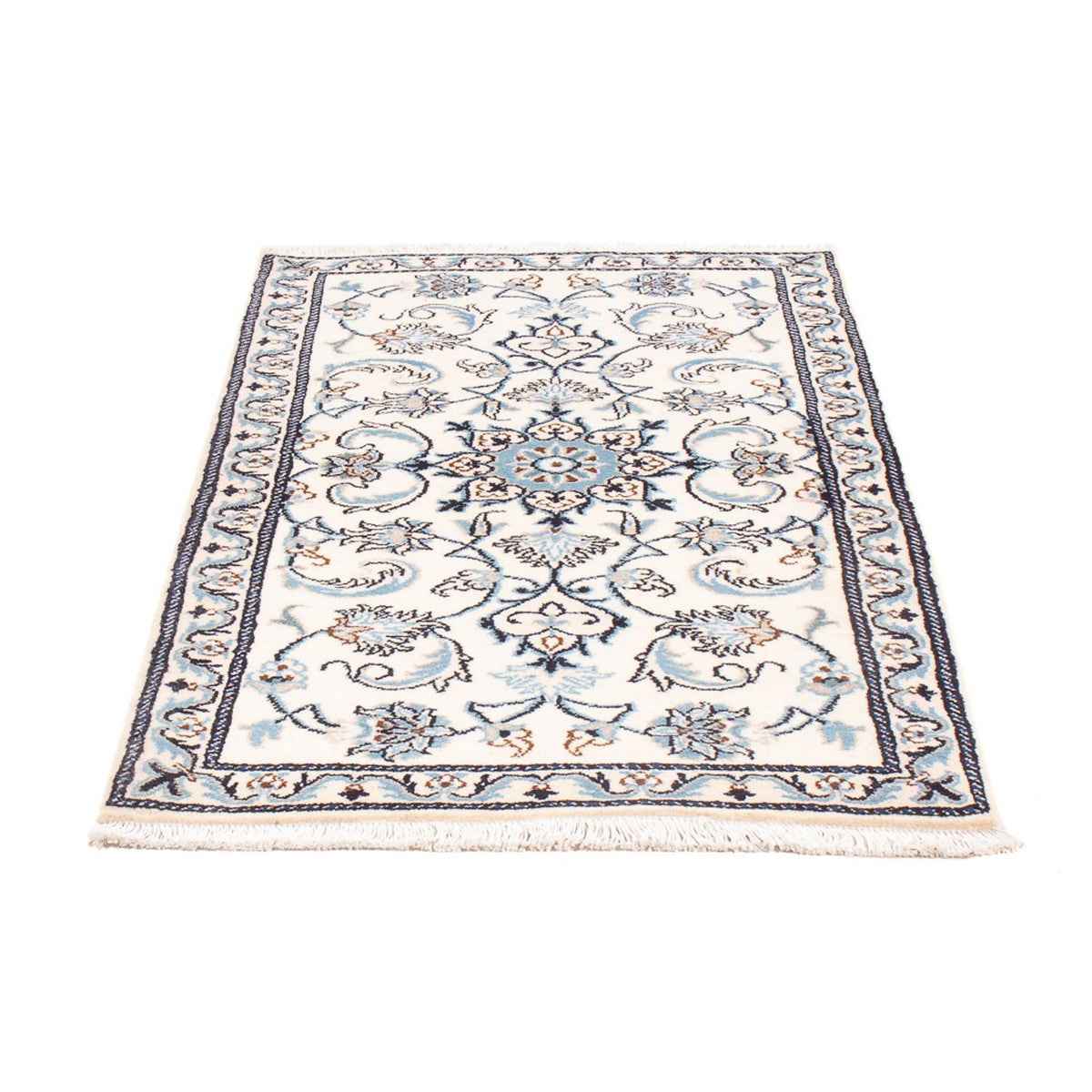 Tapis persan - Nain - 130 x 74 cm - crème