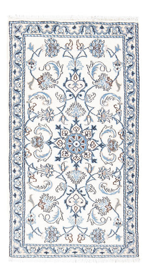 Tapis persan - Nain - 130 x 68 cm - crème