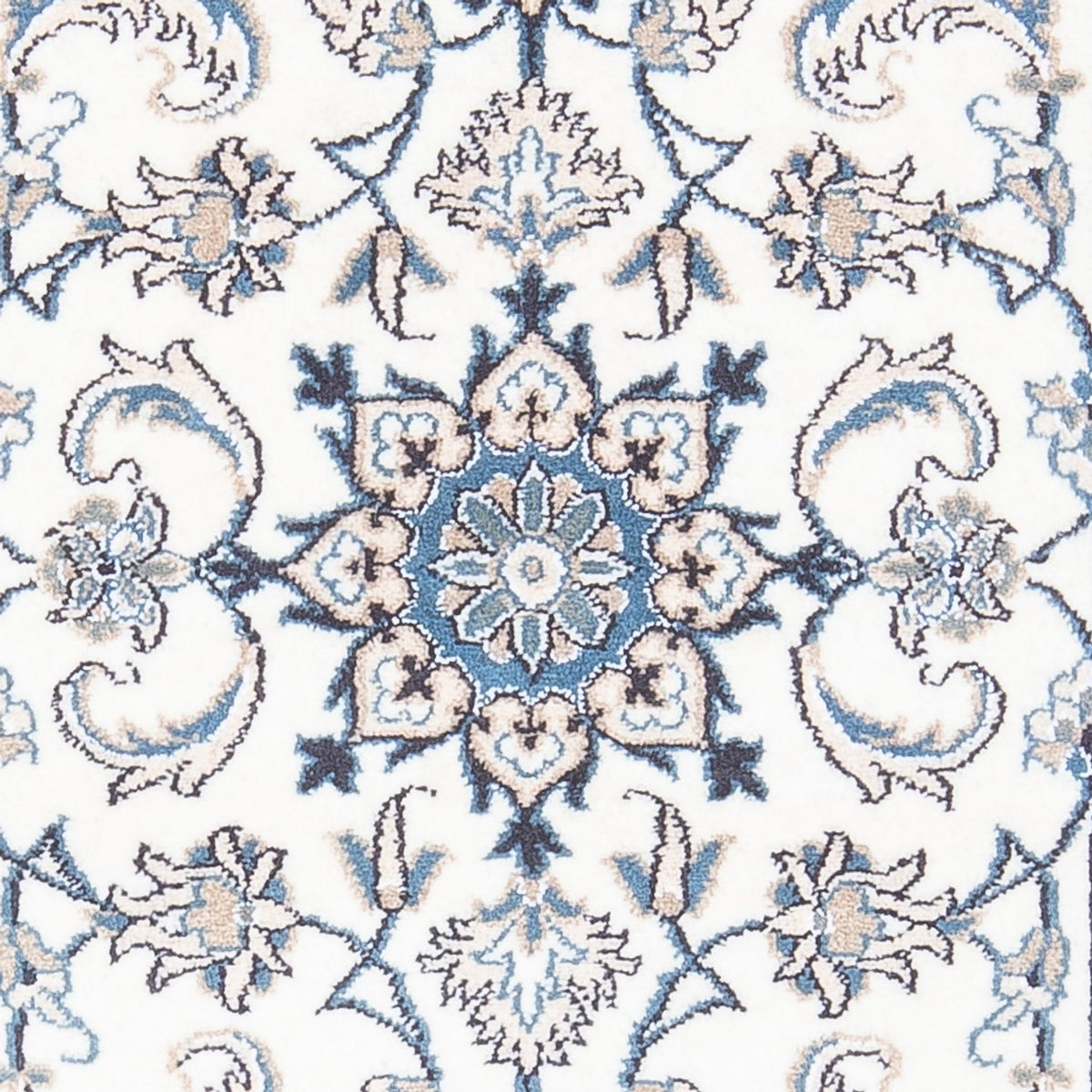 Tapis persan - Nain - 136 x 68 cm - crème