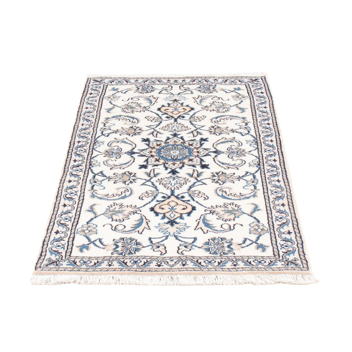 Tapis persan - Nain - 136 x 68 cm - crème