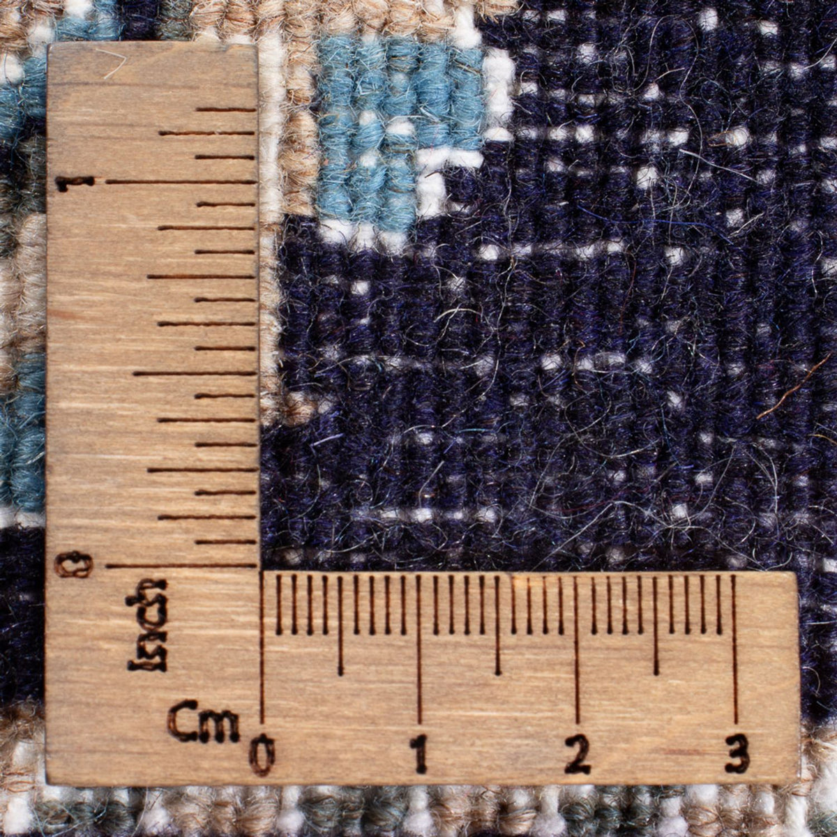 Tapis persan - Nain - 137 x 69 cm - bleu foncé