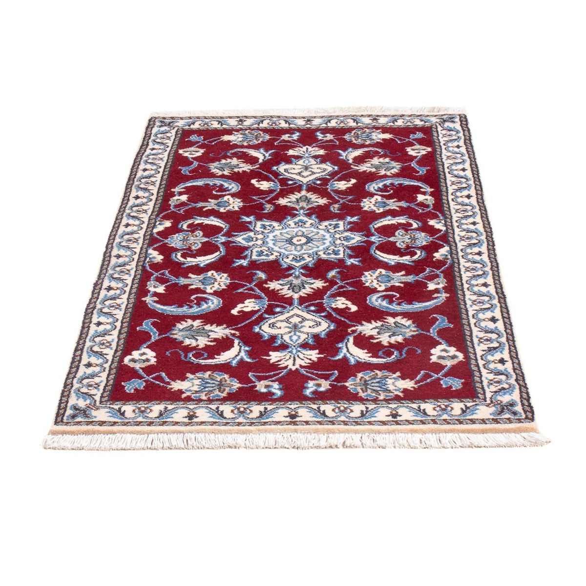 Tapis persan - Nain - 134 x 69 cm - rouge
