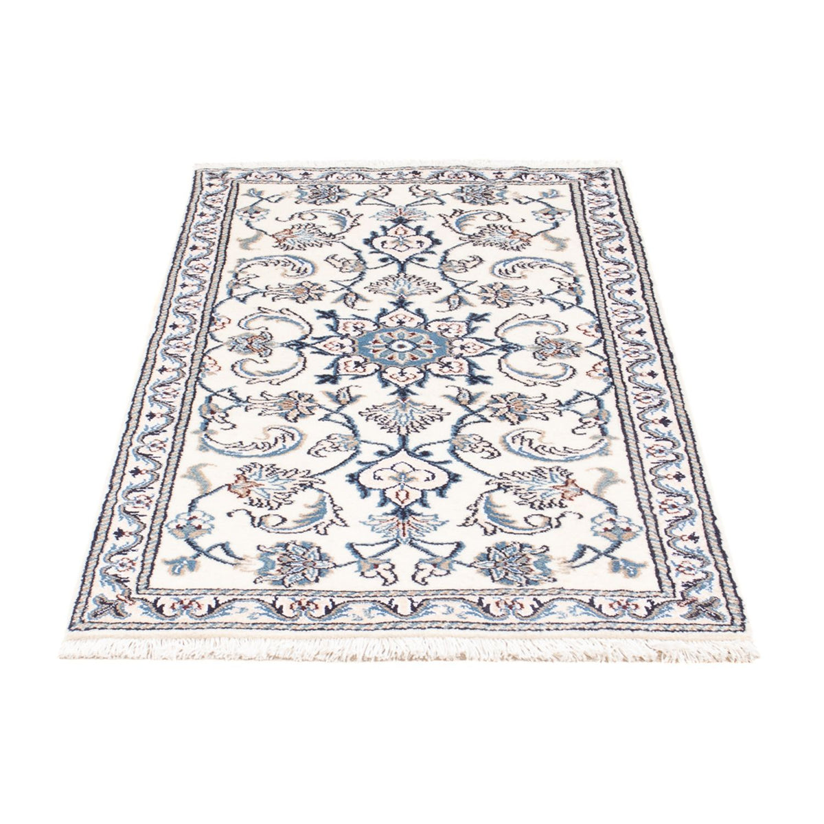 Tapis persan - Nain - 135 x 68 cm - crème