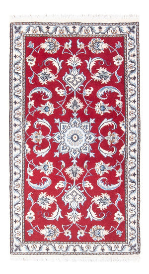 Tapis persan - Nain - 134 x 70 cm - rouge