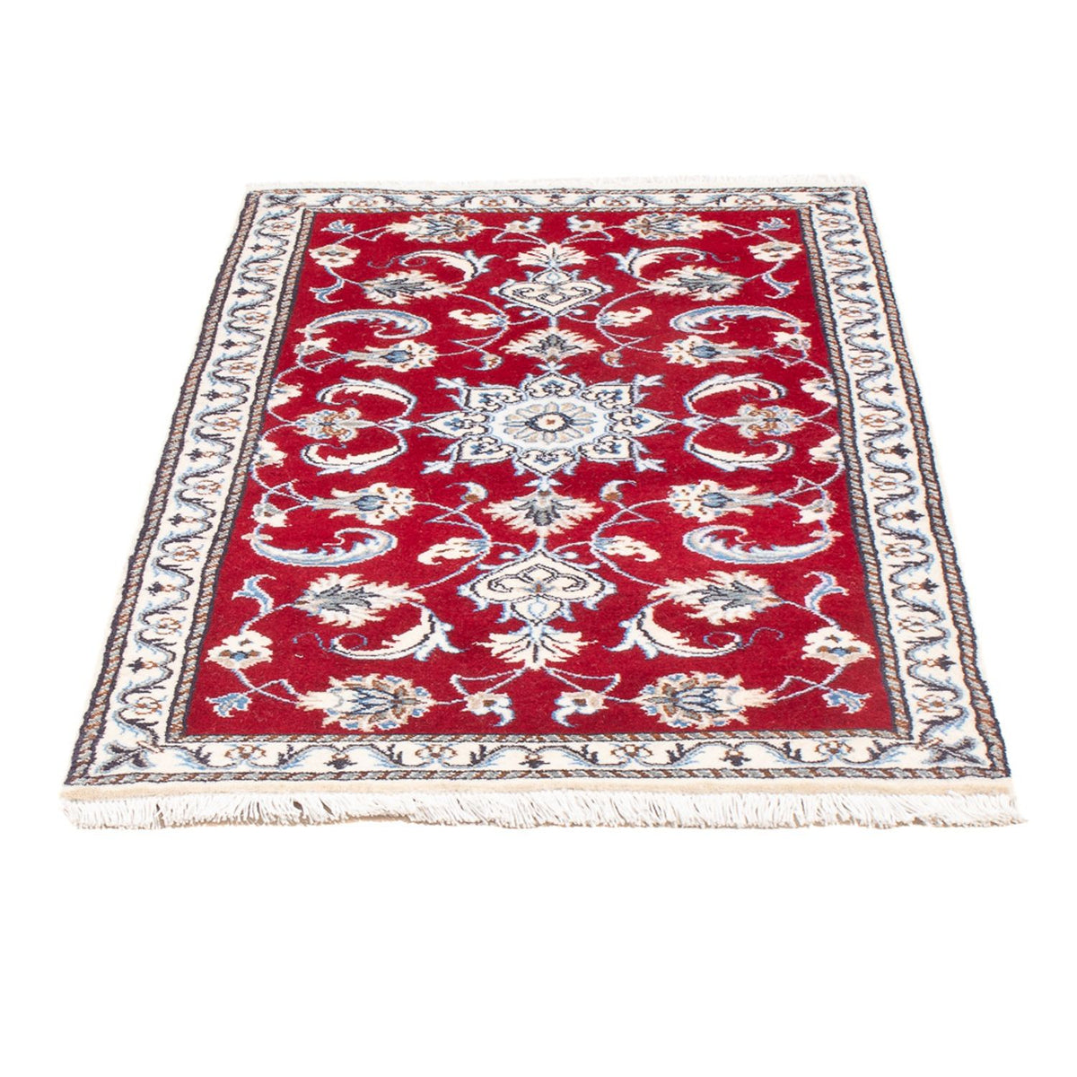 Tapis persan - Nain - 134 x 70 cm - rouge