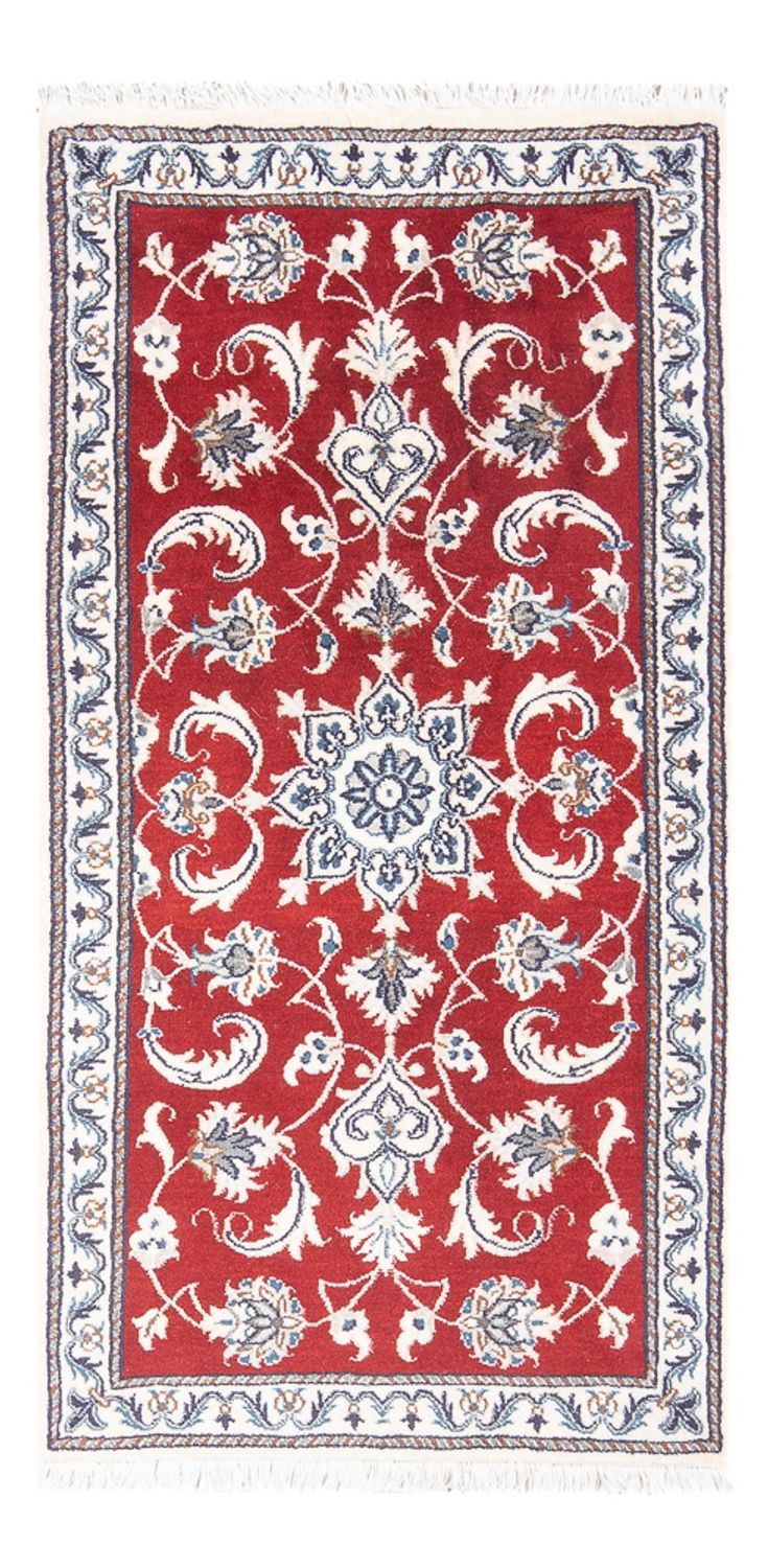 Tapis persan - Nain - 137 x 67 cm - rouge