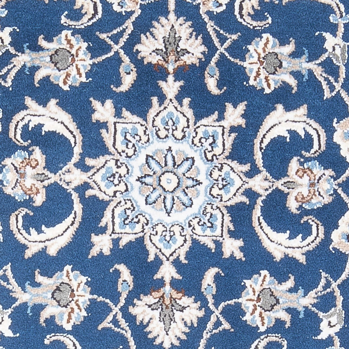 Tapis persan - Nain - 140 x 70 cm - bleu