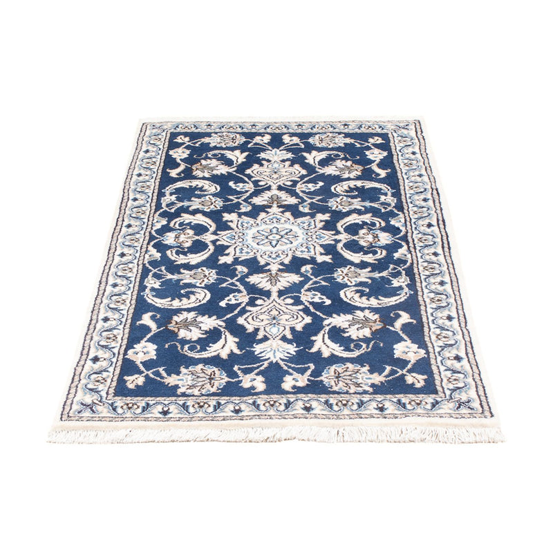 Tapis persan - Nain - 137 x 70 cm - bleu