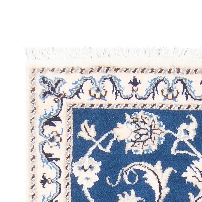 Tapis persan - Nain - 135 x 70 cm - bleu