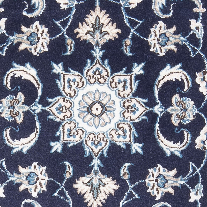 Tapis persan - Nain - 140 x 60 cm - bleu foncé