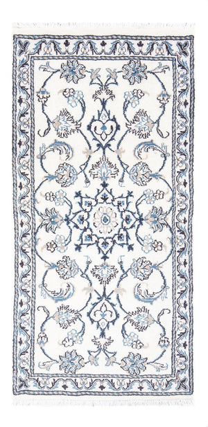 Tapis persan - Nain - 141 x 67 cm - crème
