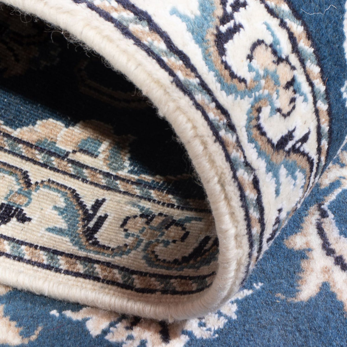 Tapis persan - Nain - 142 x 70 cm - bleu