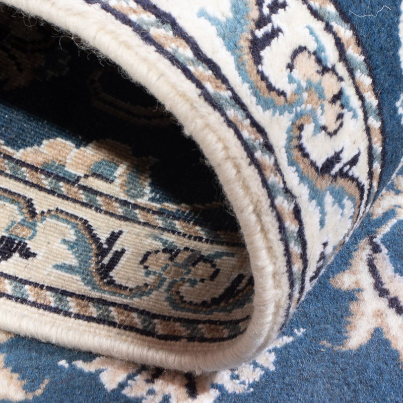 Tapis persan - Nain - 142 x 70 cm - bleu