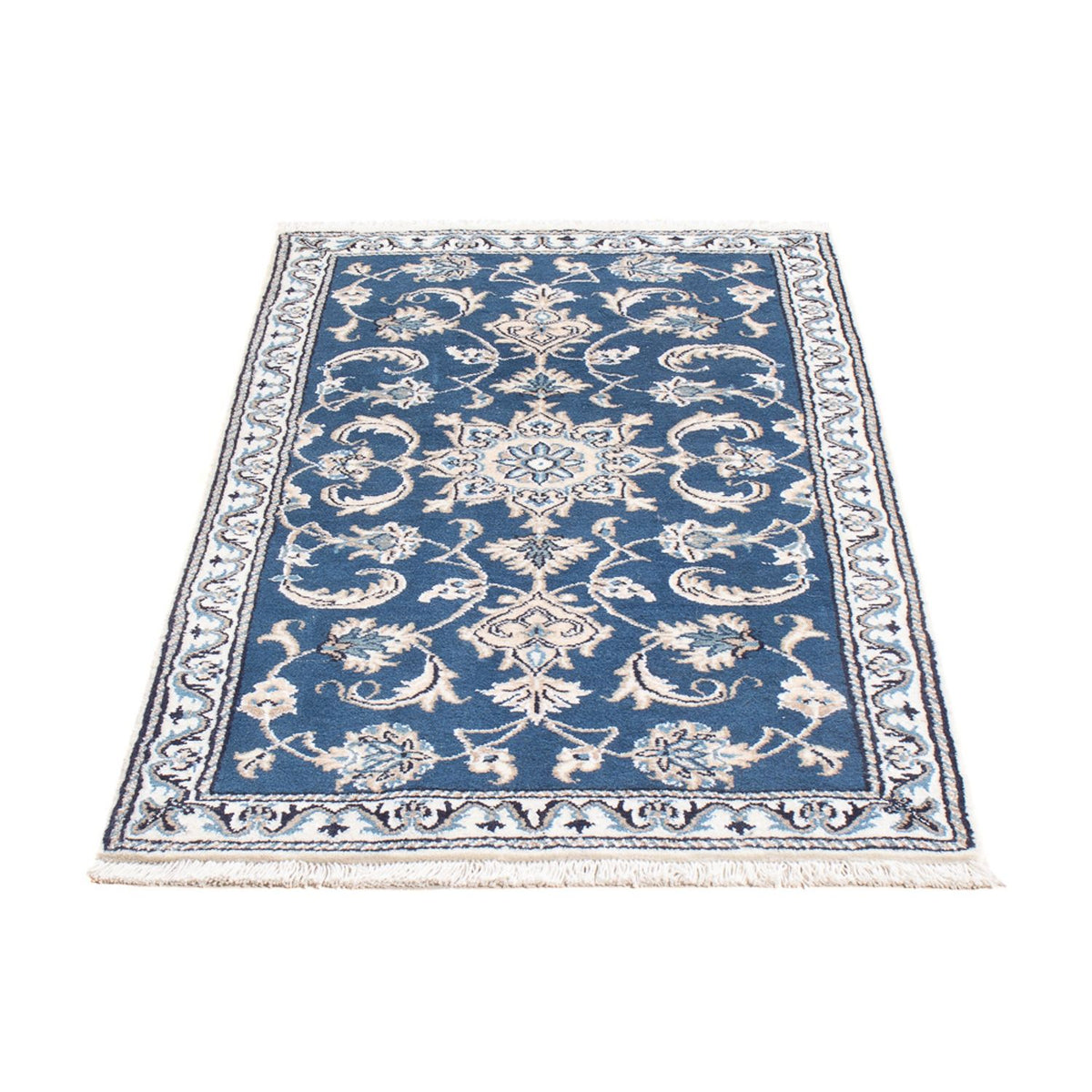 Tapis persan - Nain - 142 x 70 cm - bleu