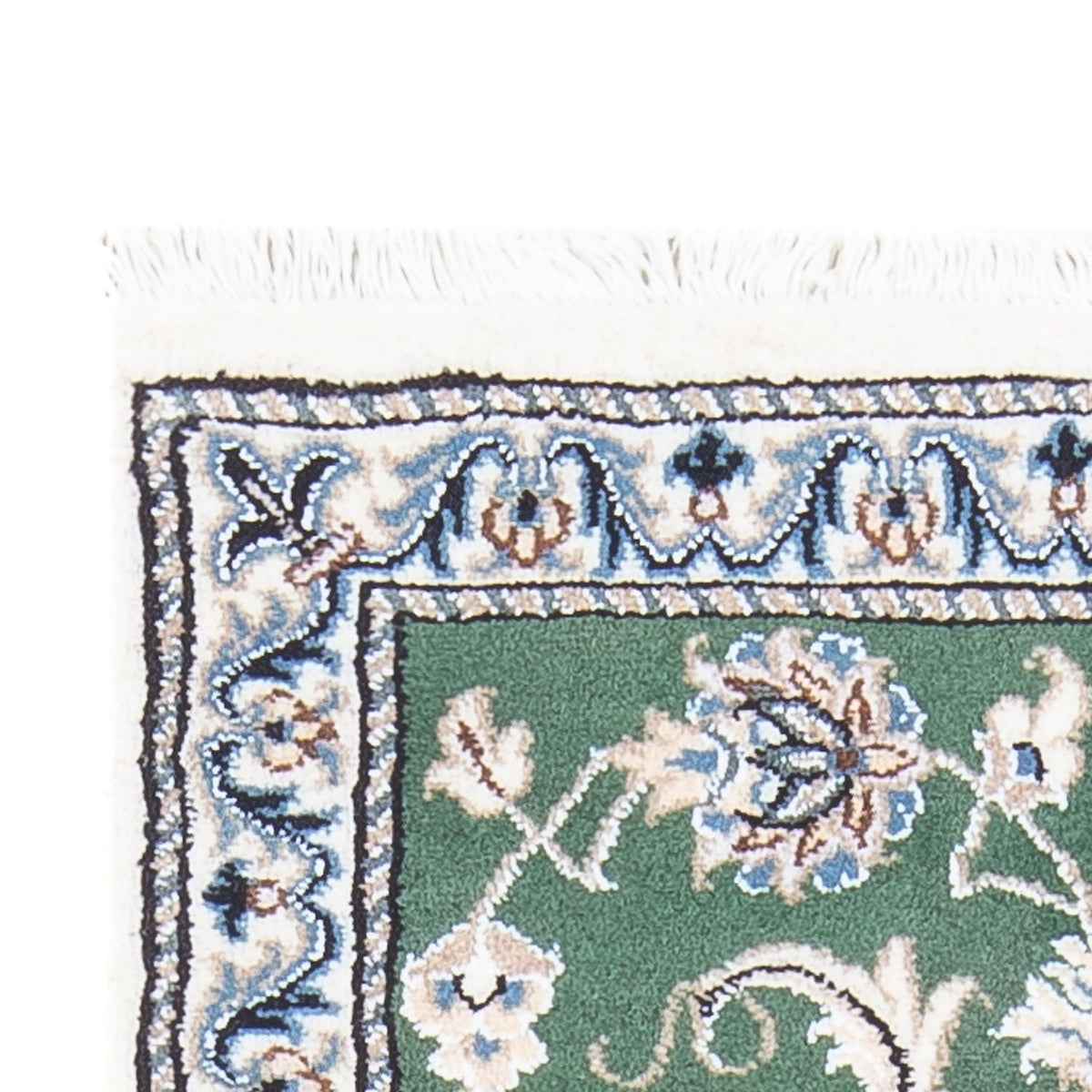 Tapis persan - Nain - 138 x 70 cm - vert