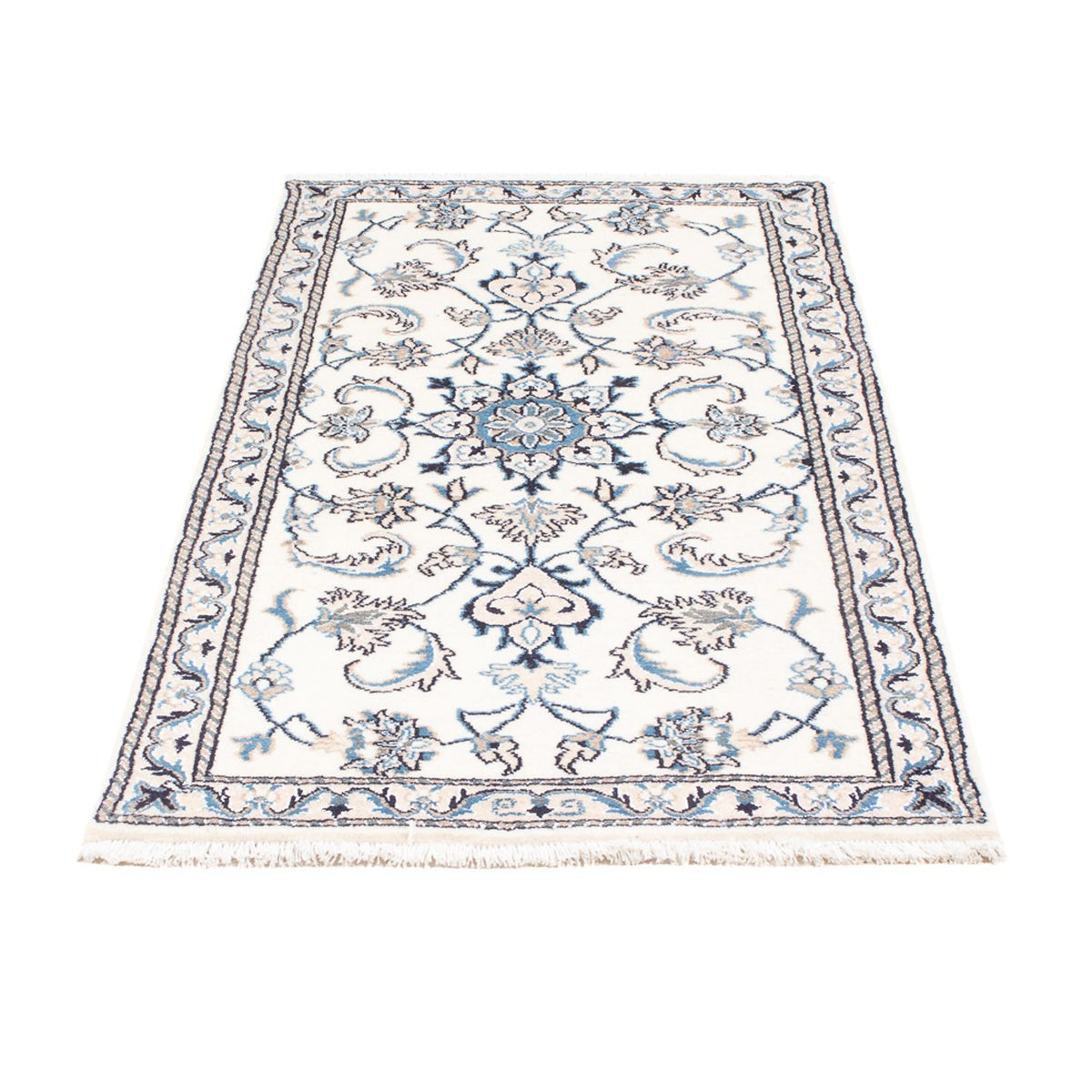 Tapis persan - Nain - 137 x 89 cm - crème